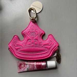 Pink Crown-Shaped Coin Purse
